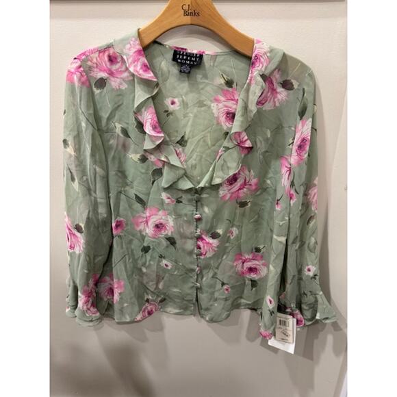 Spenser Jeremy Floral Silk Blouse - Picture 1 of 2